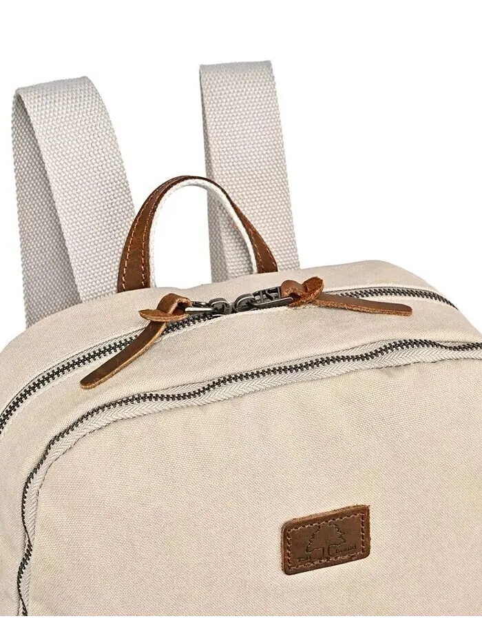 Рюкзак из холста Magnolia Hill TSD BRAND — изображение 7 из 8, белый