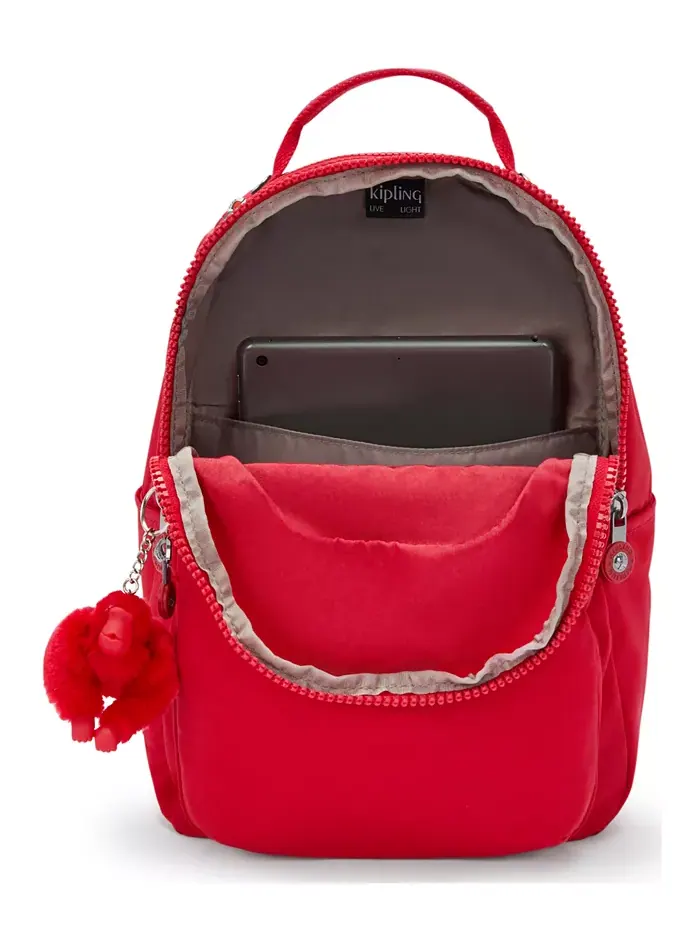 Рюкзак женский Kipling Seoul полиэстер — изображение 2 из 7, красный