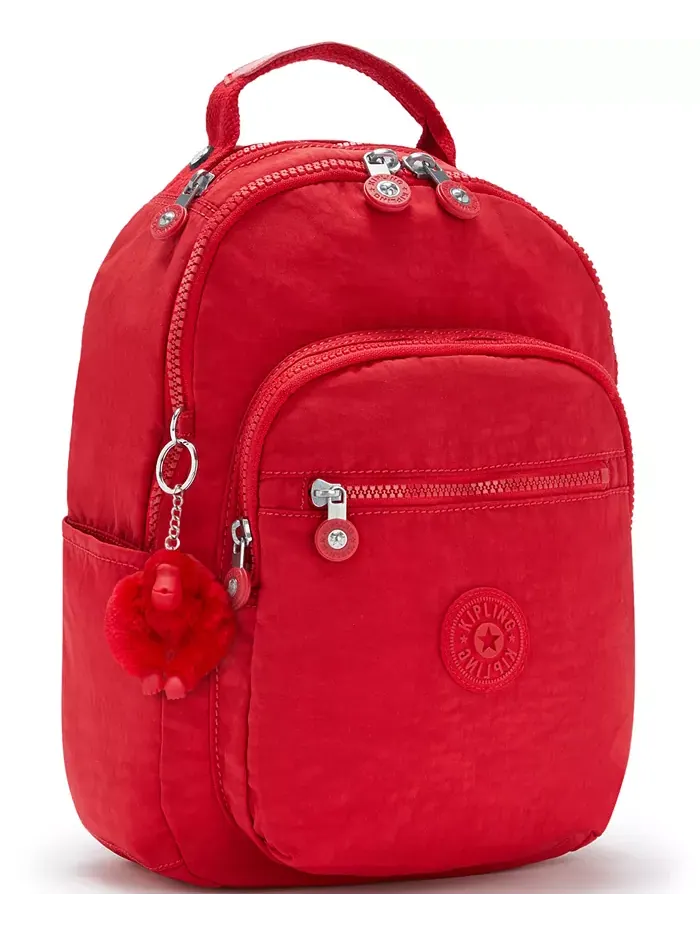 Рюкзак женский Kipling Seoul полиэстер — изображение 4 из 7, красный