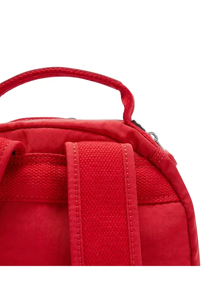 Рюкзак женский Kipling Seoul полиэстер — изображение 5 из 7, красный