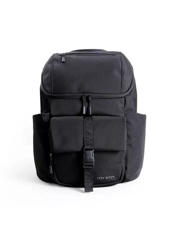 Детский рюкзак BELONG TOP OPEN WOVEN CHOCOLATE Itzy Ritzy — черный
