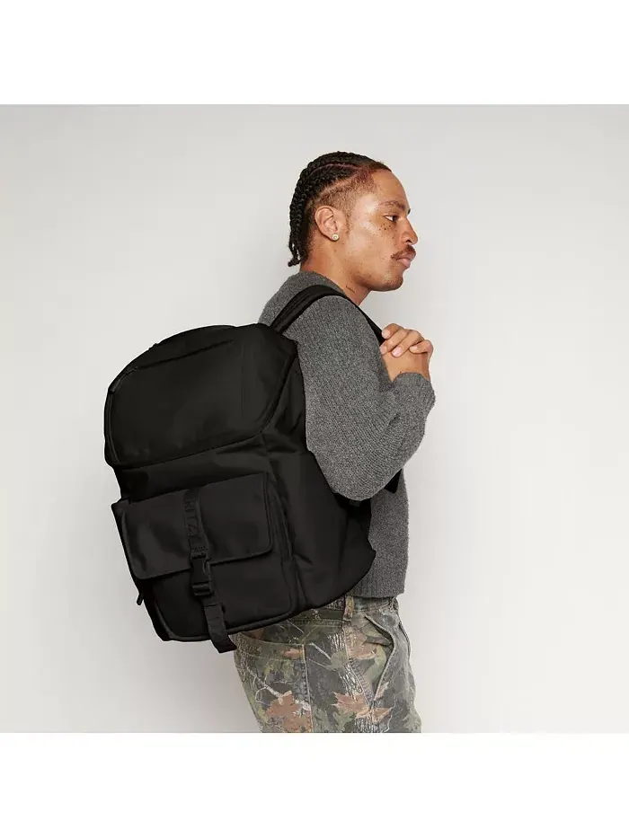 Детский рюкзак BELONG TOP OPEN WOVEN CHOCOLATE Itzy Ritzy — изображение 4 из 11, черный