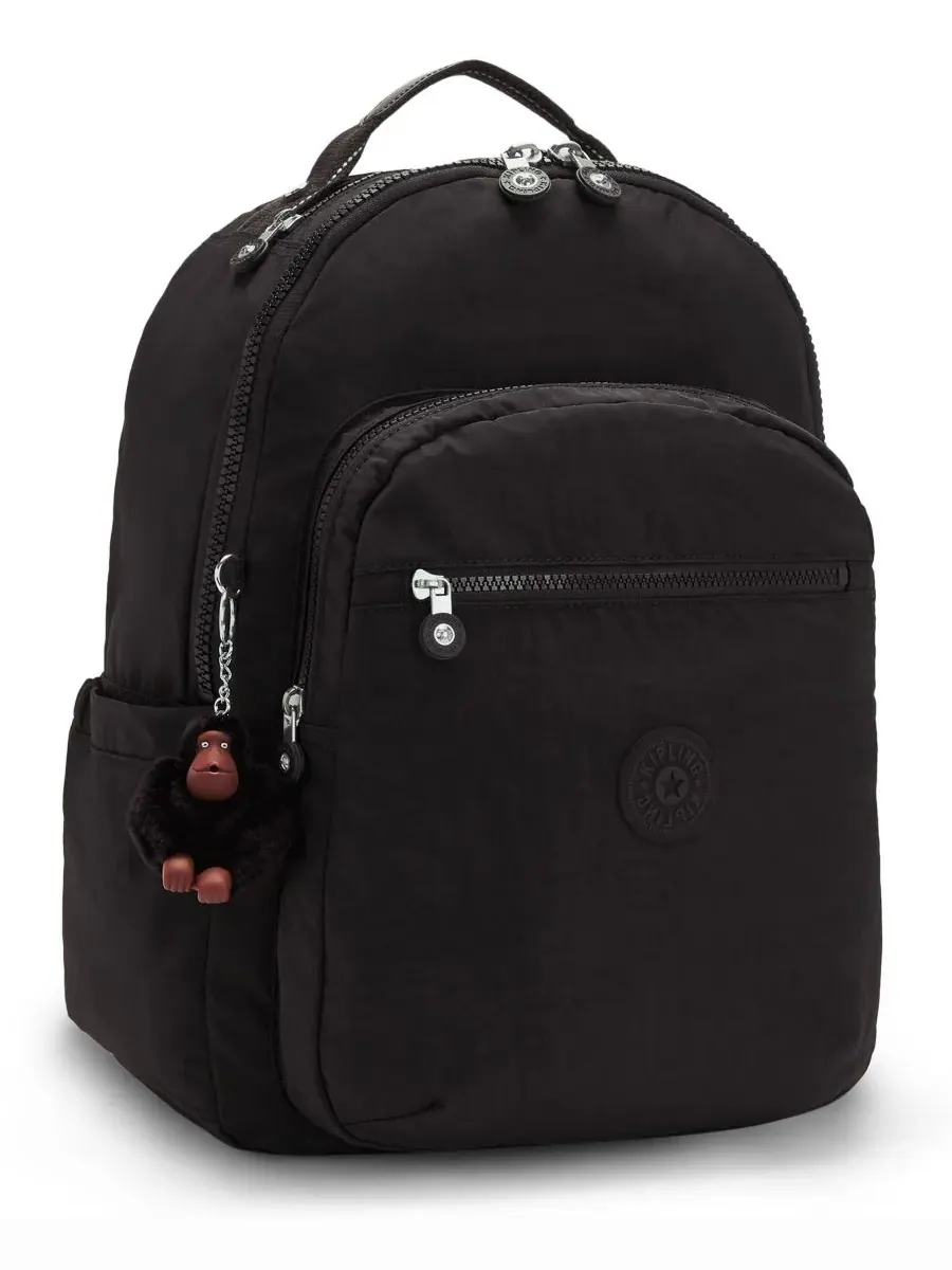Рюкзак женский Kipling Seoul 15 нейлон — изображение 3 из 6, черный