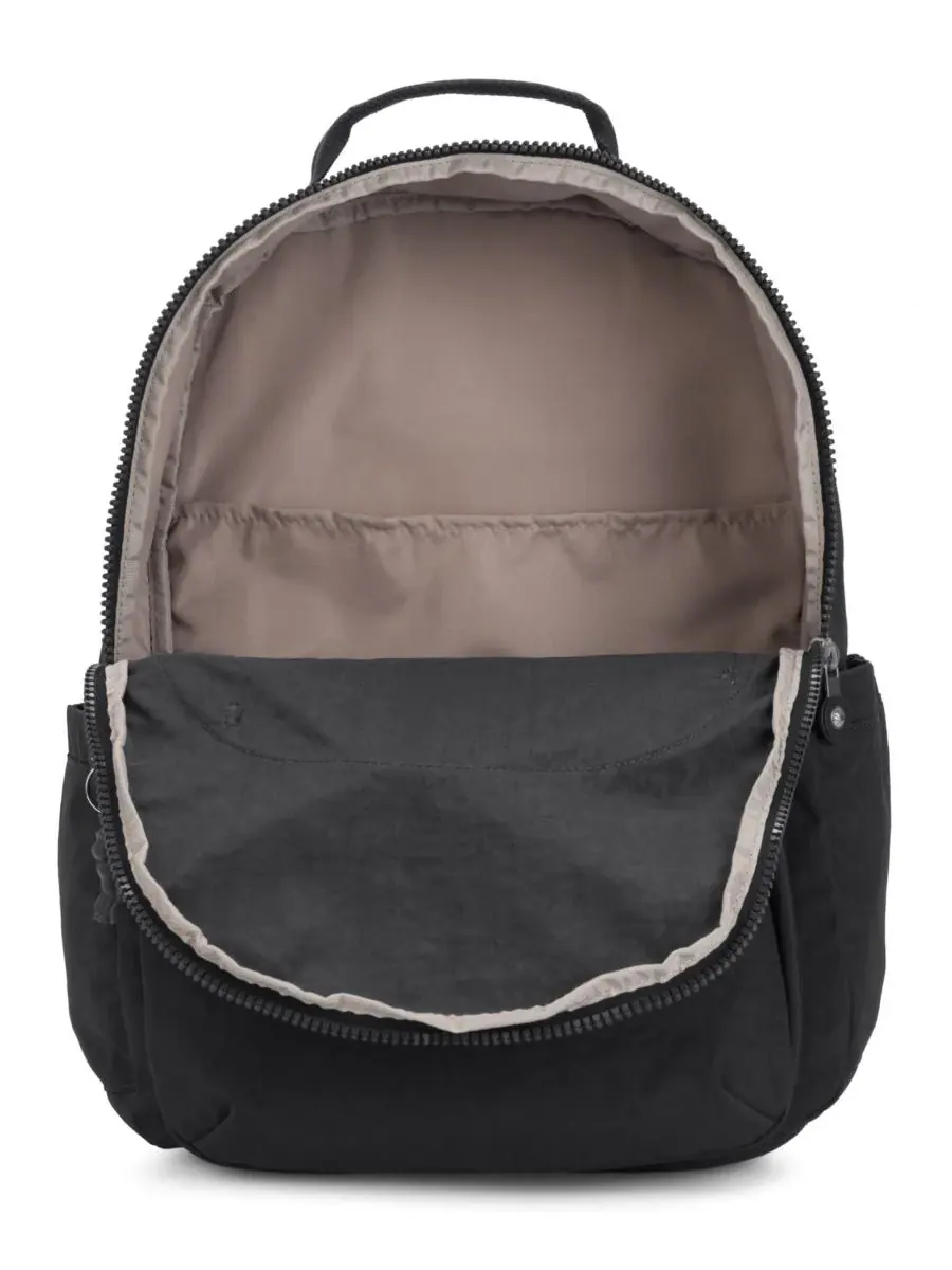 Рюкзак женский Kipling Seoul 15 нейлон — изображение 4 из 6, черный