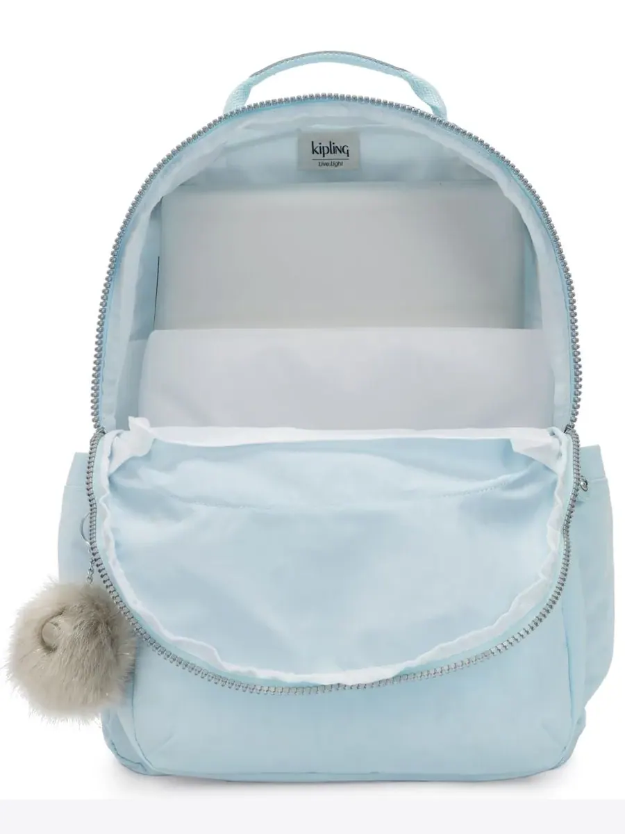 Рюкзак женский Kipling Seoul 15 нейлон — изображение 3 из 6, синий