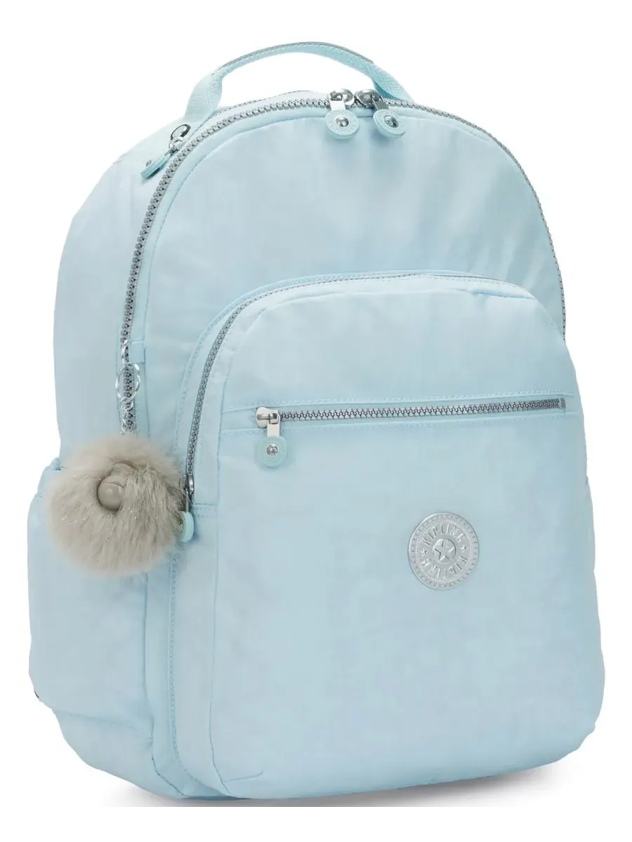 Рюкзак женский Kipling Seoul 15 нейлон — изображение 5 из 6, синий