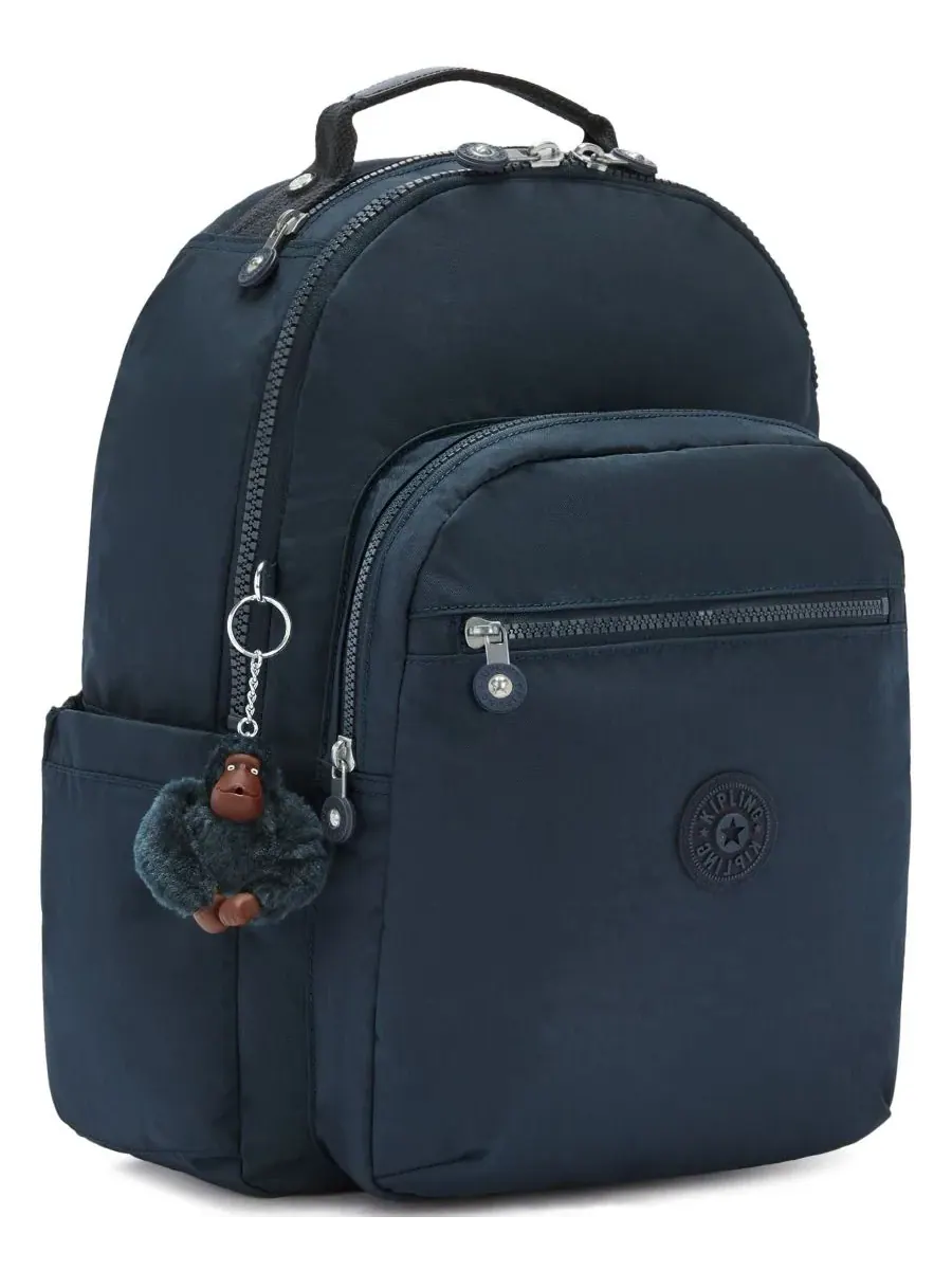 Рюкзак женский Kipling Seoul 15 нейлон — изображение 3 из 8, синий