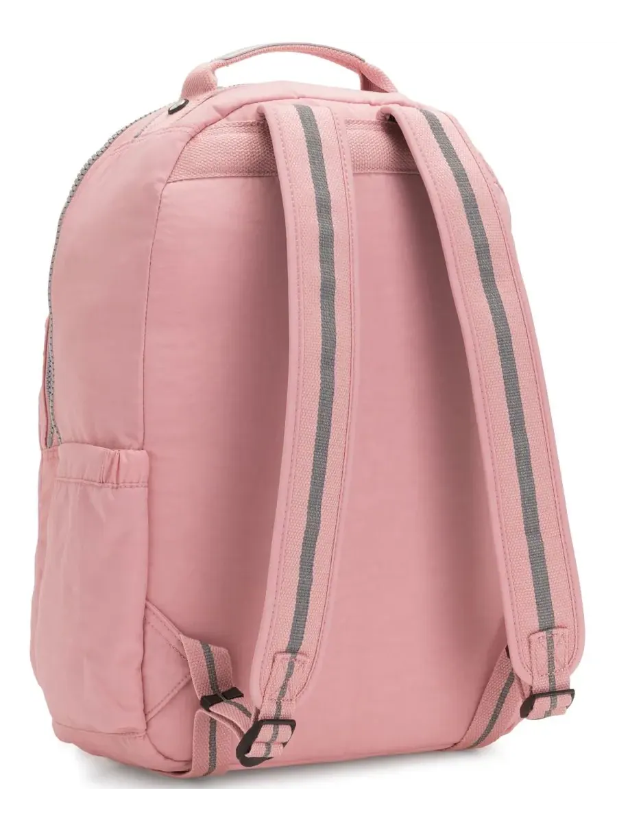 Рюкзак женский Kipling Seoul 15 нейлон — изображение 3 из 6, розовый