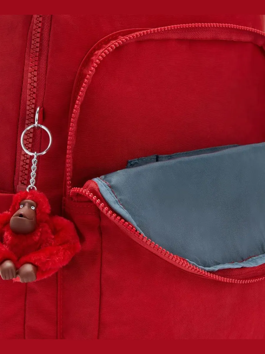 Рюкзак женский Kipling Seoul 15 нейлон — изображение 5 из 6, в тоне вишни