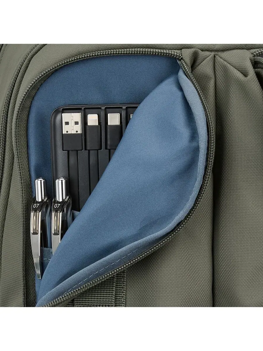 Рюкзак 43x28x17 см с отделением для ноутбука Lineage High Sierra — изображение 8 из 12, оливковый