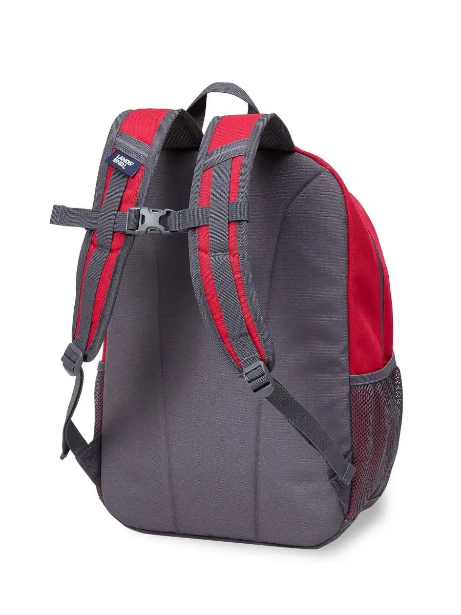 Детский рюкзак для школы с вместительным отделением Lands' End Kids Classmate Medium Backpack — изображение 2 из 3