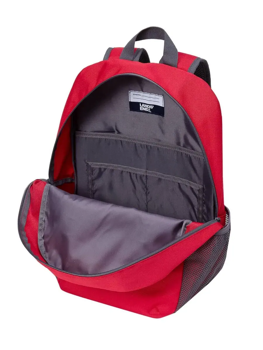 Детский рюкзак для школы с вместительным отделением Lands' End Kids Classmate Medium Backpack — изображение 3 из 3
