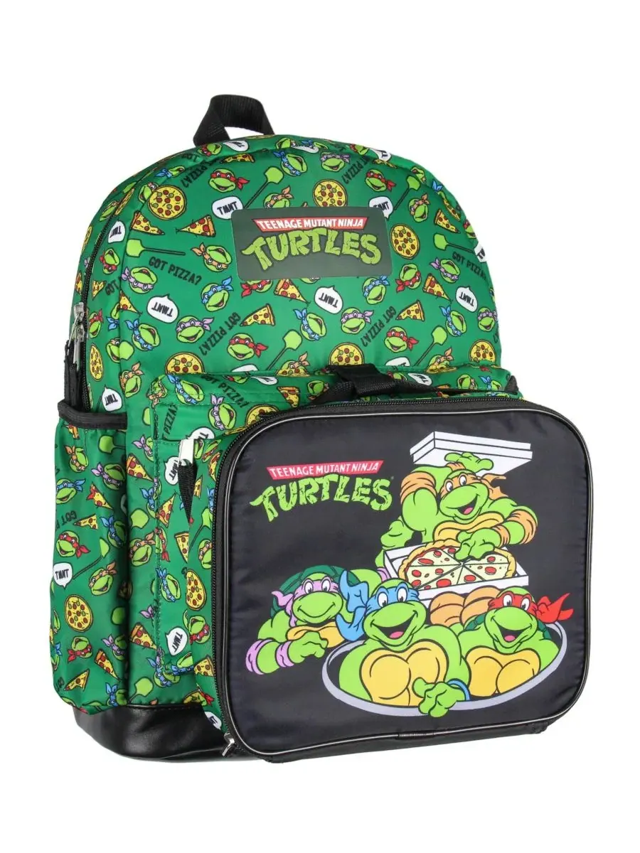 Рюкзак и ланч-бокс с принтом Teenage Mutant Ninja Turtles Teenage Mutant Ninja Turtles — изображение 3 из 3, зеленый