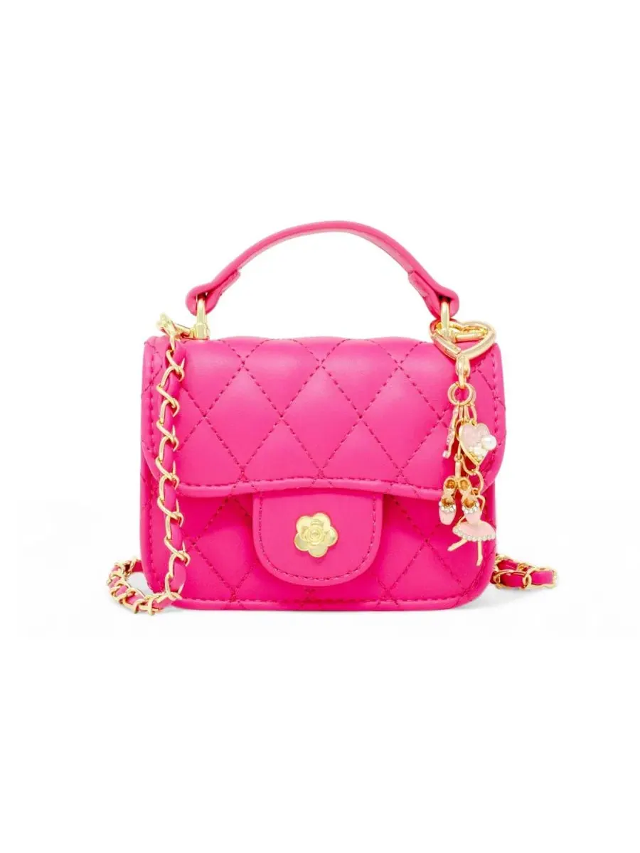 Детская сумочка с балетным шармом Tiny Quilted Ballet Charm Handbag ZOMI GEMS — мульти
