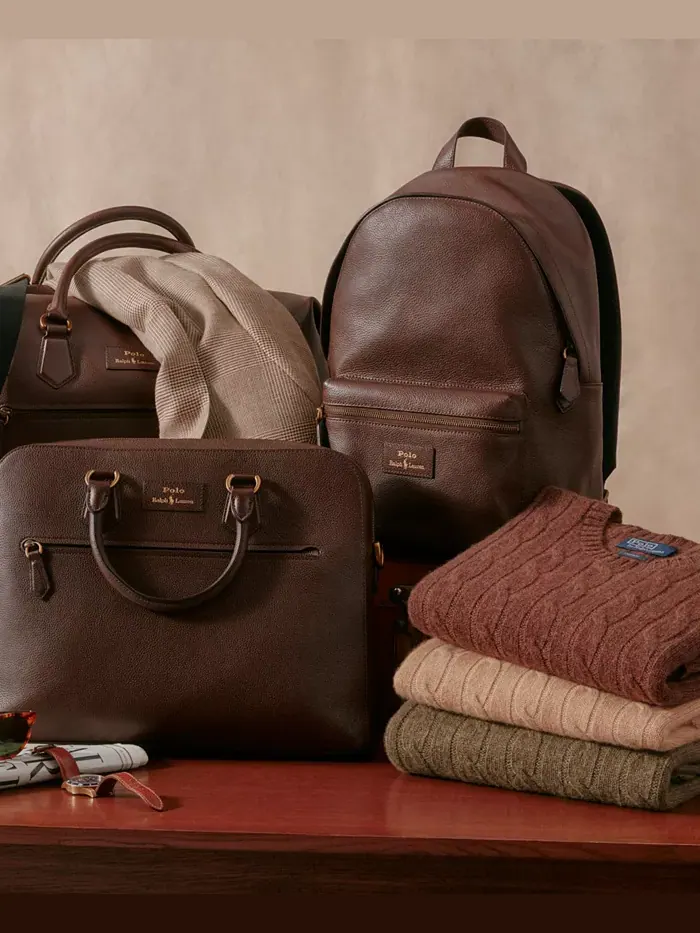Рюкзак мужской Polo Ralph Lauren хлопок — изображение 6 из 6, коричневый