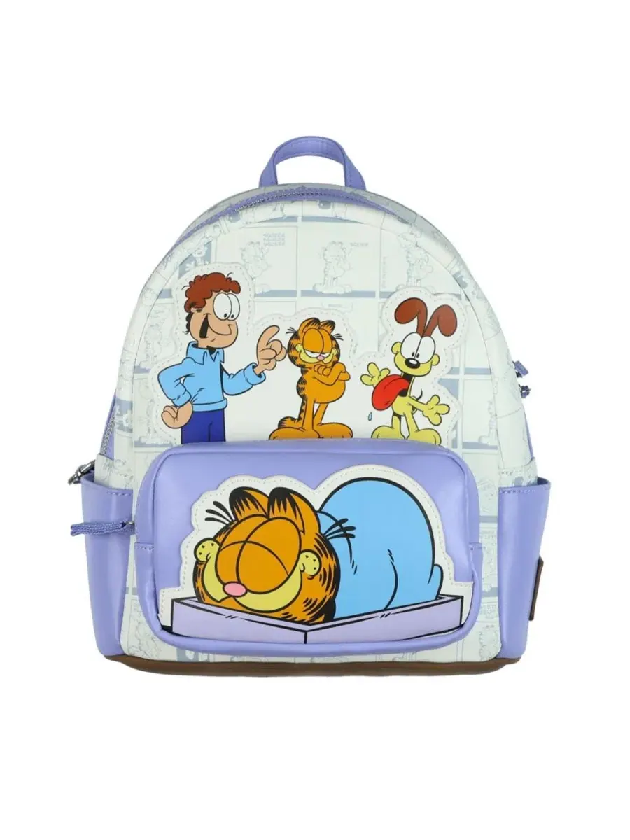 Рюкзак мини с принтом Garfield и друзья, 11 дюймов Garfield — белый