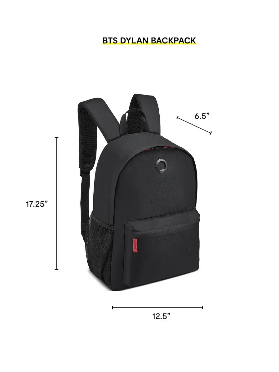 Рюкзак для ноутбука Dylan 17.25" Delsey Paris — изображение 5 из 9, черный