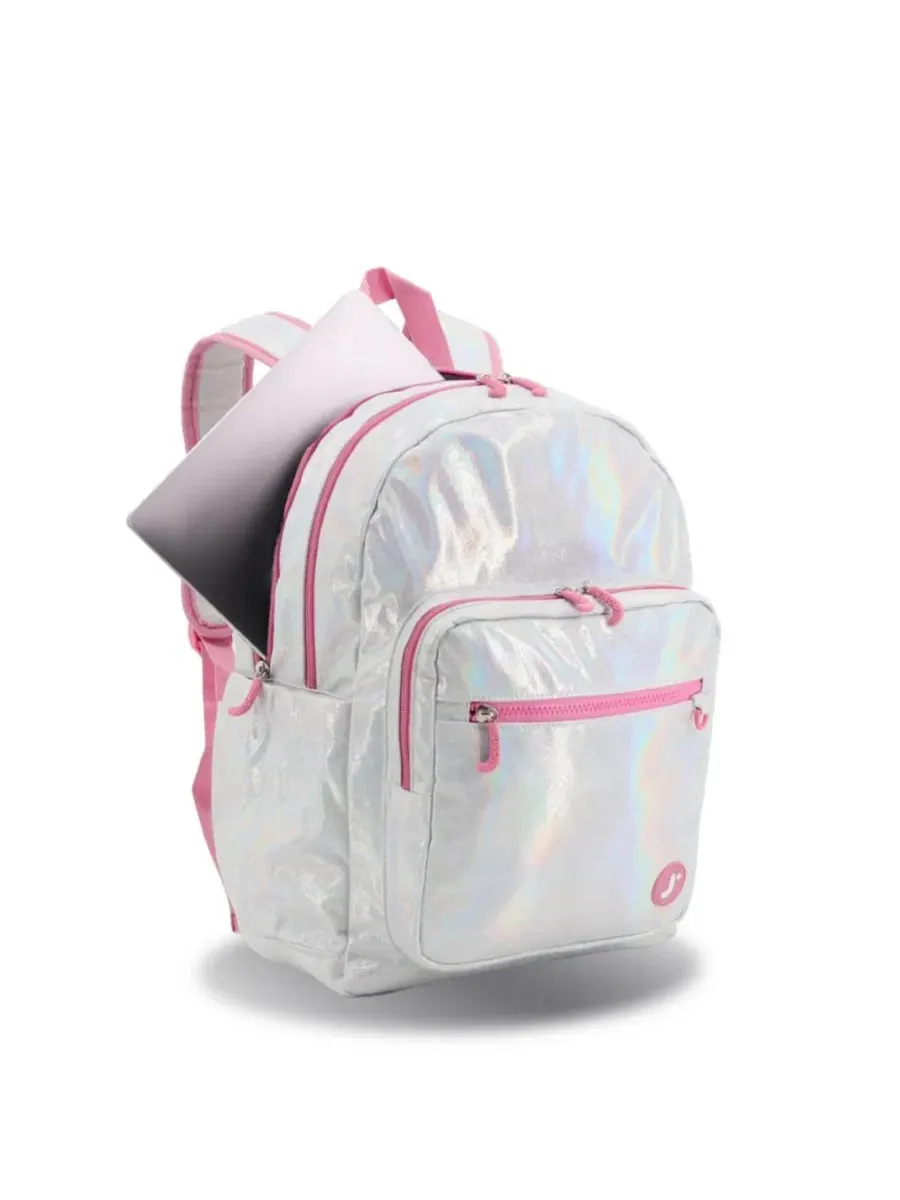 Детский рюкзак для ноутбука Zenpack Jr. J World — изображение 3 из 8, металлик серебристый