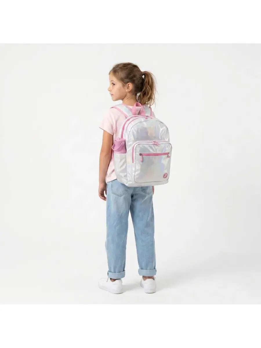 Детский рюкзак для ноутбука Zenpack Jr. J World — изображение 8 из 8, металлик серебристый
