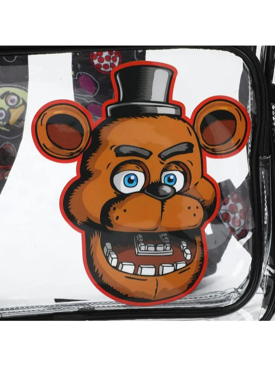 Прозрачный рюкзак с принтом Freddy Fazbear Five Nights At Freddy's — изображение 6 из 7