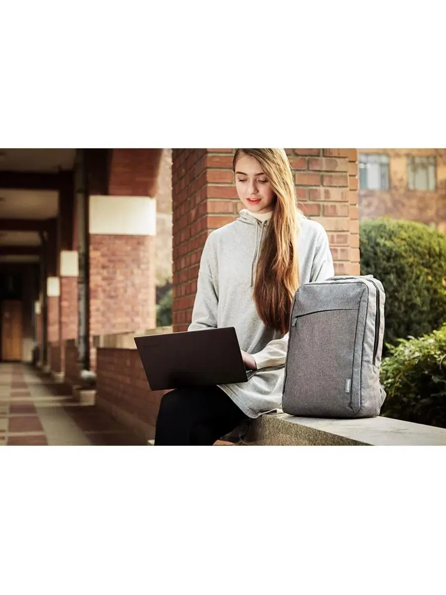 Рюкзак для ноутбука Lenovo B210, 15.6 дюйма — изображение 7 из 7, серый