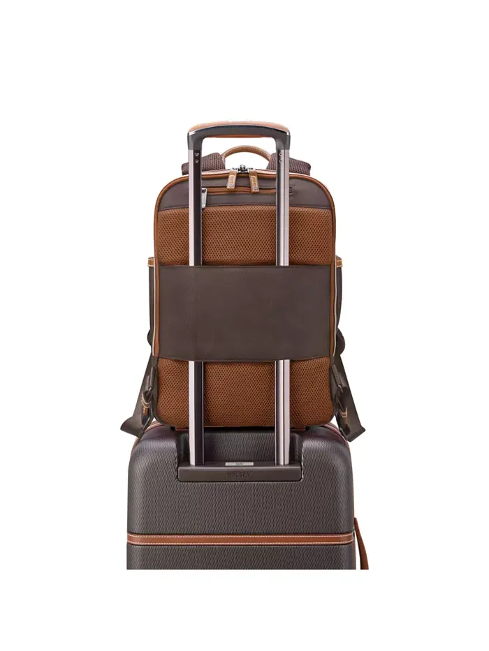 Рюкзак женский Delsey Paris Chatelet Air 2.0 искусственная кожа — изображение 10 из 10, шоколад