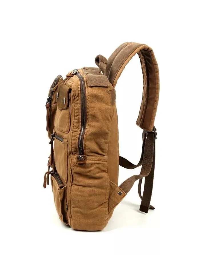 Холщовый рюкзак Ridge Valley TSD BRAND — изображение 3 из 8, верблюжий