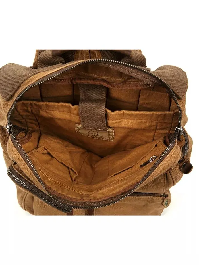 Холщовый рюкзак Ridge Valley TSD BRAND — изображение 5 из 8, верблюжий