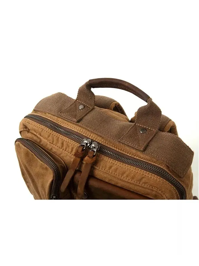 Холщовый рюкзак Ridge Valley TSD BRAND — изображение 8 из 8, верблюжий