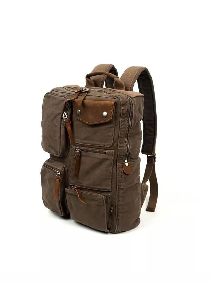 Холщовый рюкзак Ridge Valley TSD BRAND — изображение 2 из 7, зеленый