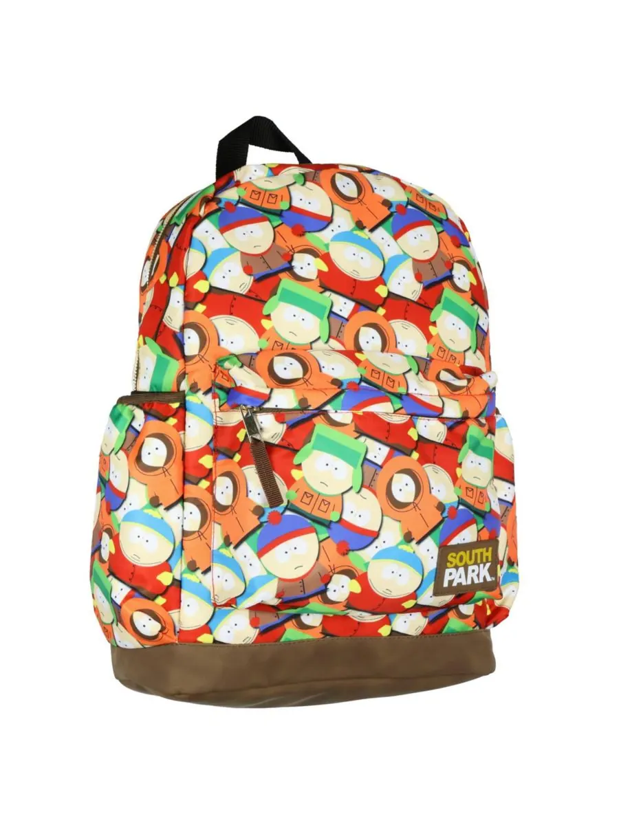 Рюкзак для ноутбука Cartman Kenny Kyle Stan AOP 16 дюймов, дорожная школьная сумка для книг, для — коричневый