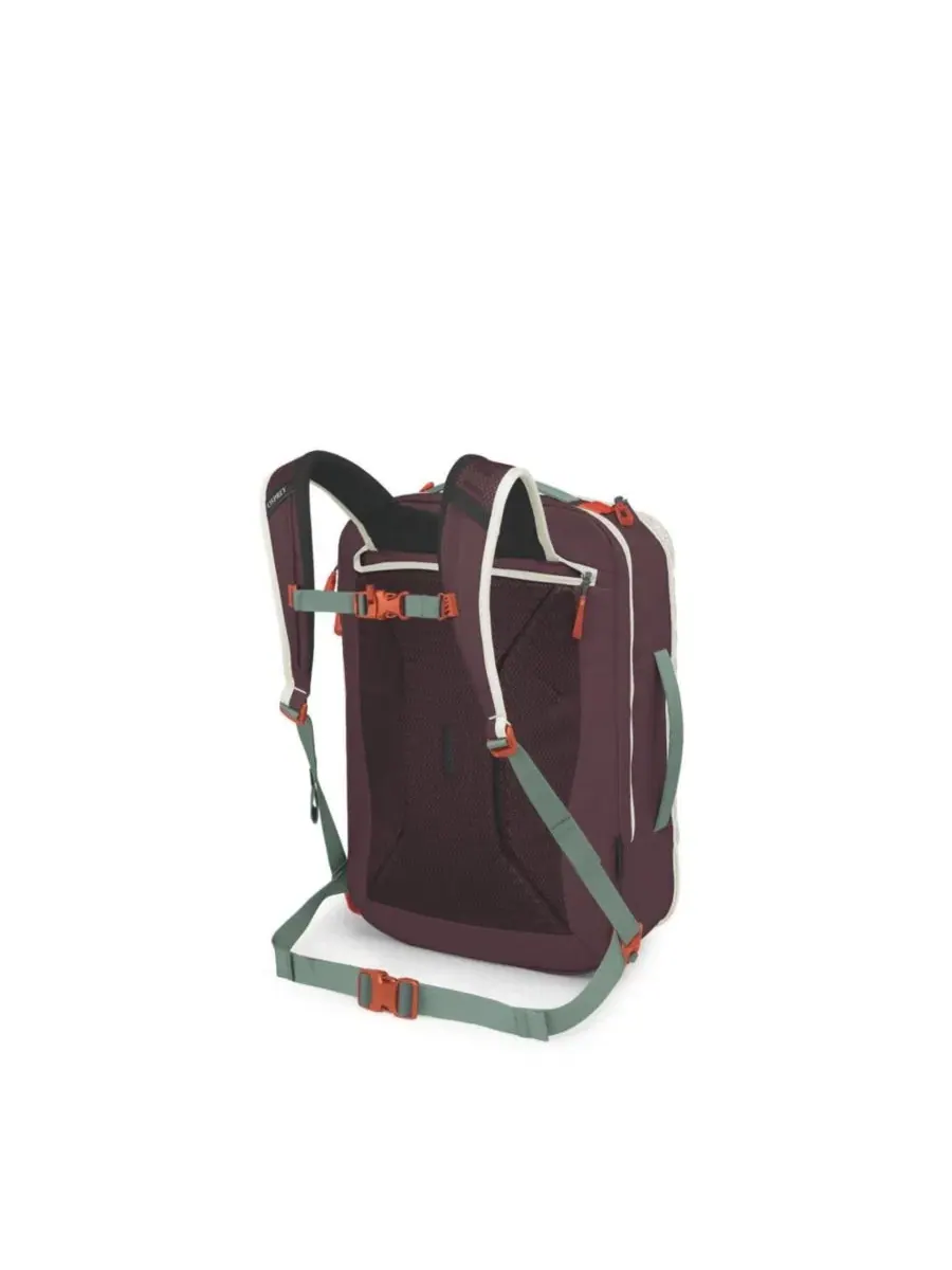 Рюкзак дорожный 36 л с раздельными отделениями Transporter Travel Pack Osprey Packs — изображение 4 из 5, белый-бордовый