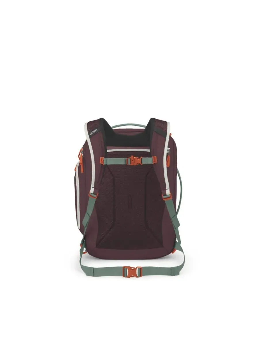 Рюкзак дорожный 36 л с раздельными отделениями Transporter Travel Pack Osprey Packs — изображение 5 из 5, белый-бордовый