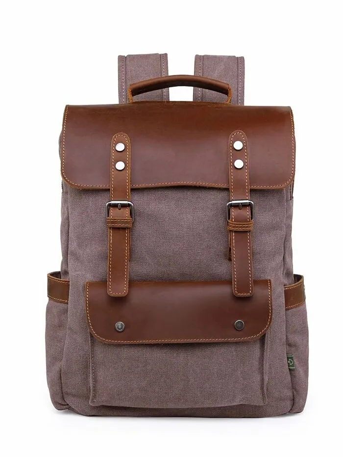 Холщовый рюкзак Valley Hill TSD BRAND — изображение 1 из 10, коричневый