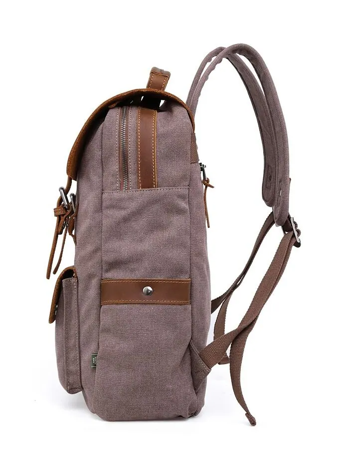 Холщовый рюкзак Valley Hill TSD BRAND — изображение 3 из 10, коричневый