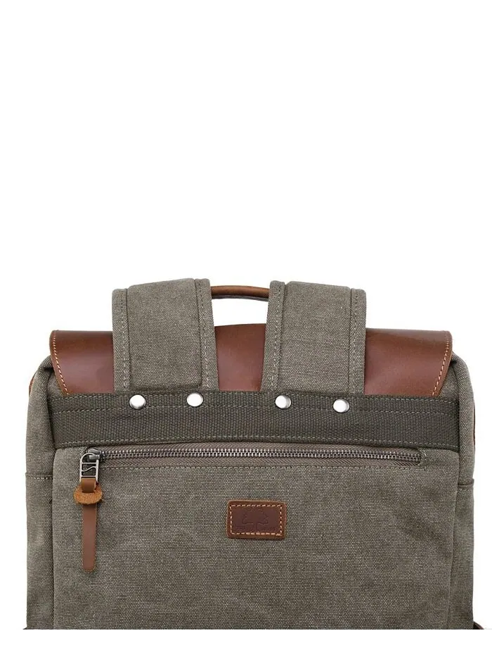 Холщовый рюкзак Valley Hill TSD BRAND — изображение 10 из 10, оливковый