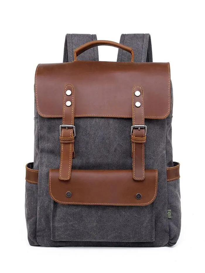 Холщовый рюкзак Valley Hill TSD BRAND — изображение 1 из 10, серый