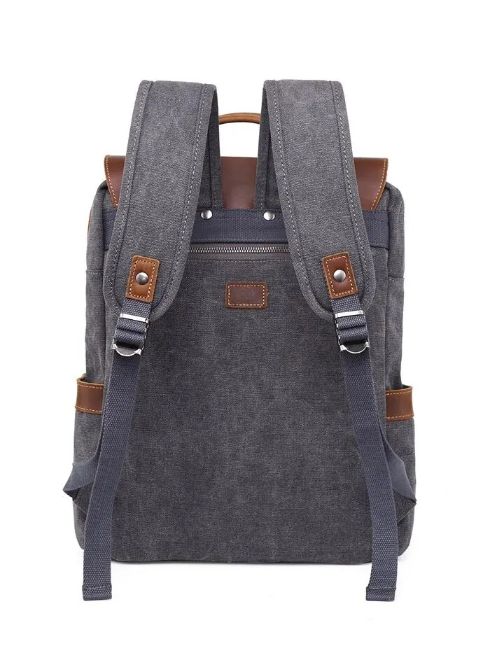 Холщовый рюкзак Valley Hill TSD BRAND — изображение 4 из 10, серый