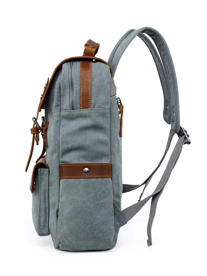 Холщовый рюкзак Valley Hill TSD BRAND — изображение 3 из 10, бирюзовый
