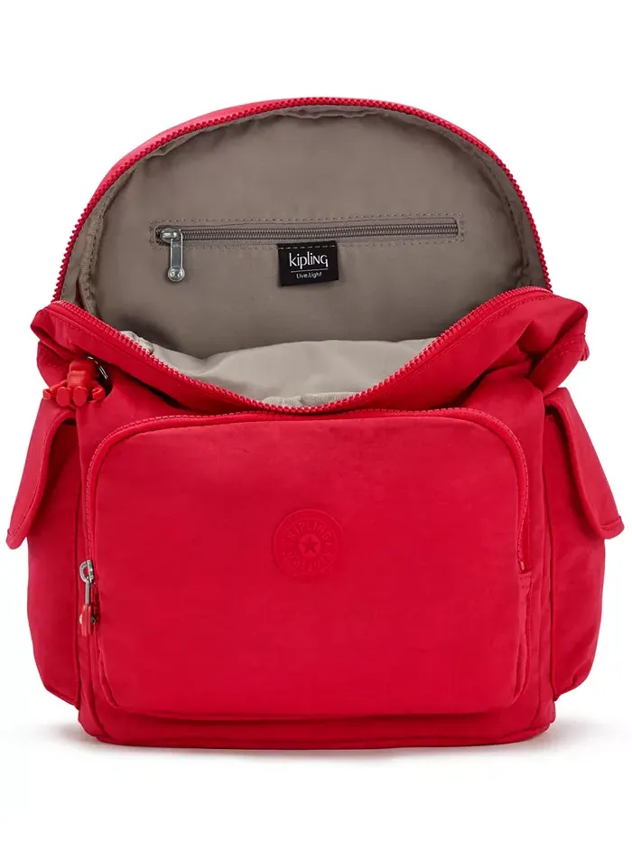 Рюкзак женский Kipling нейлон — изображение 4 из 6, красный