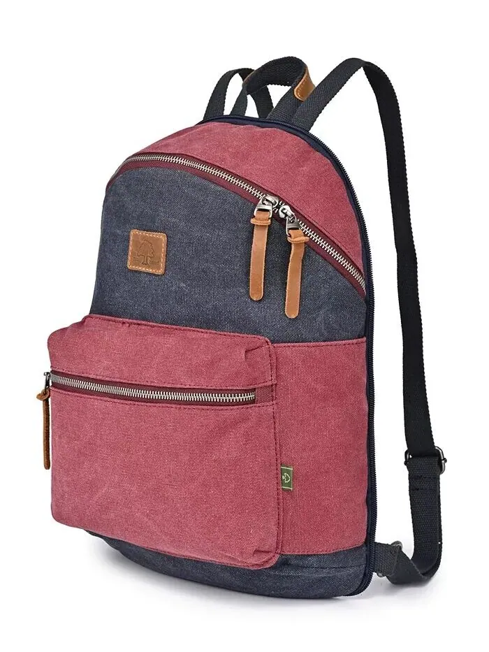 Рюкзак-сумка из холщовой ткани Trail and Tree Double TSD BRAND — изображение 4 из 5, темно-синий