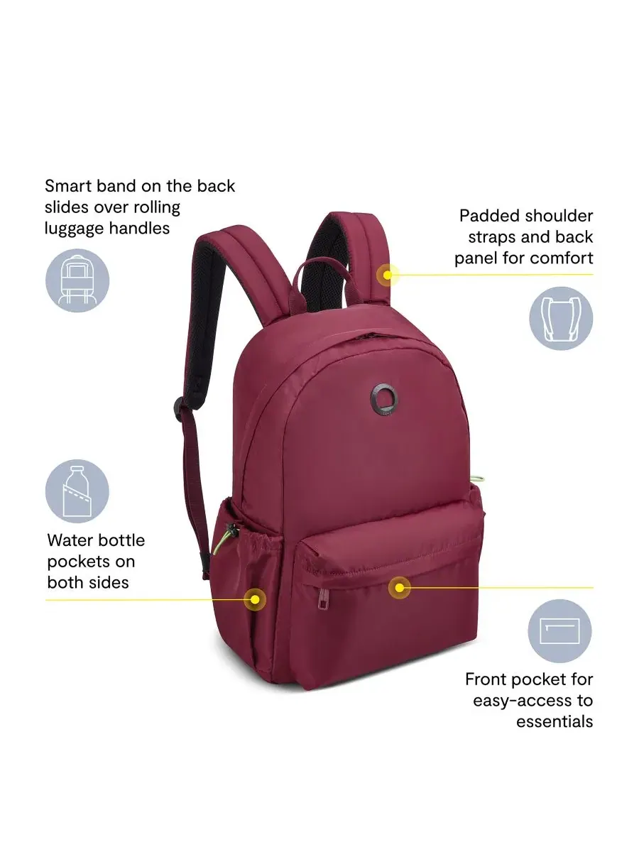 Рюкзак для ноутбука Jenny 17.75" Delsey Paris — изображение 2 из 9, красный