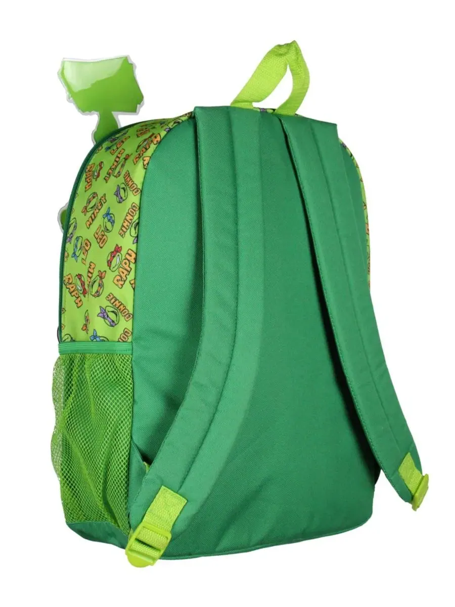 Рюкзак с принтом TMNT Got Pizza Travel School Dual Compartment Teenage Mutant Ninja Turtles — изображение 3 из 3, зеленый