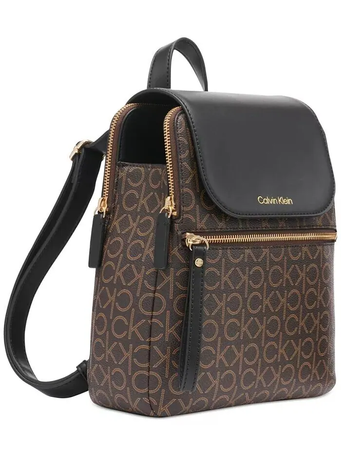 Рюкзак женский Calvin Klein Garnet Signature искусственная кожа — изображение 7 из 7, коричневый хаки/черный