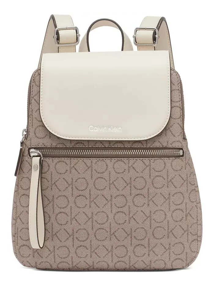 Рюкзак женский Calvin Klein Garnet Signature искусственная кожа — изображение 1 из 5, белый