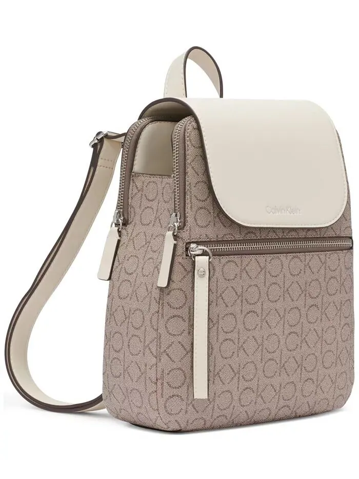 Рюкзак женский Calvin Klein Garnet Signature искусственная кожа — изображение 2 из 5, белый
