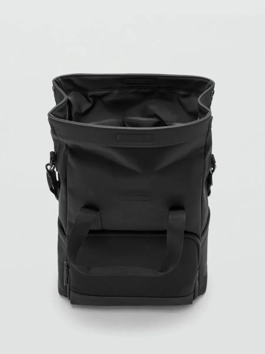 Рюкзак мужской с основным отделением, Mango — изображение 6 из 6, черный