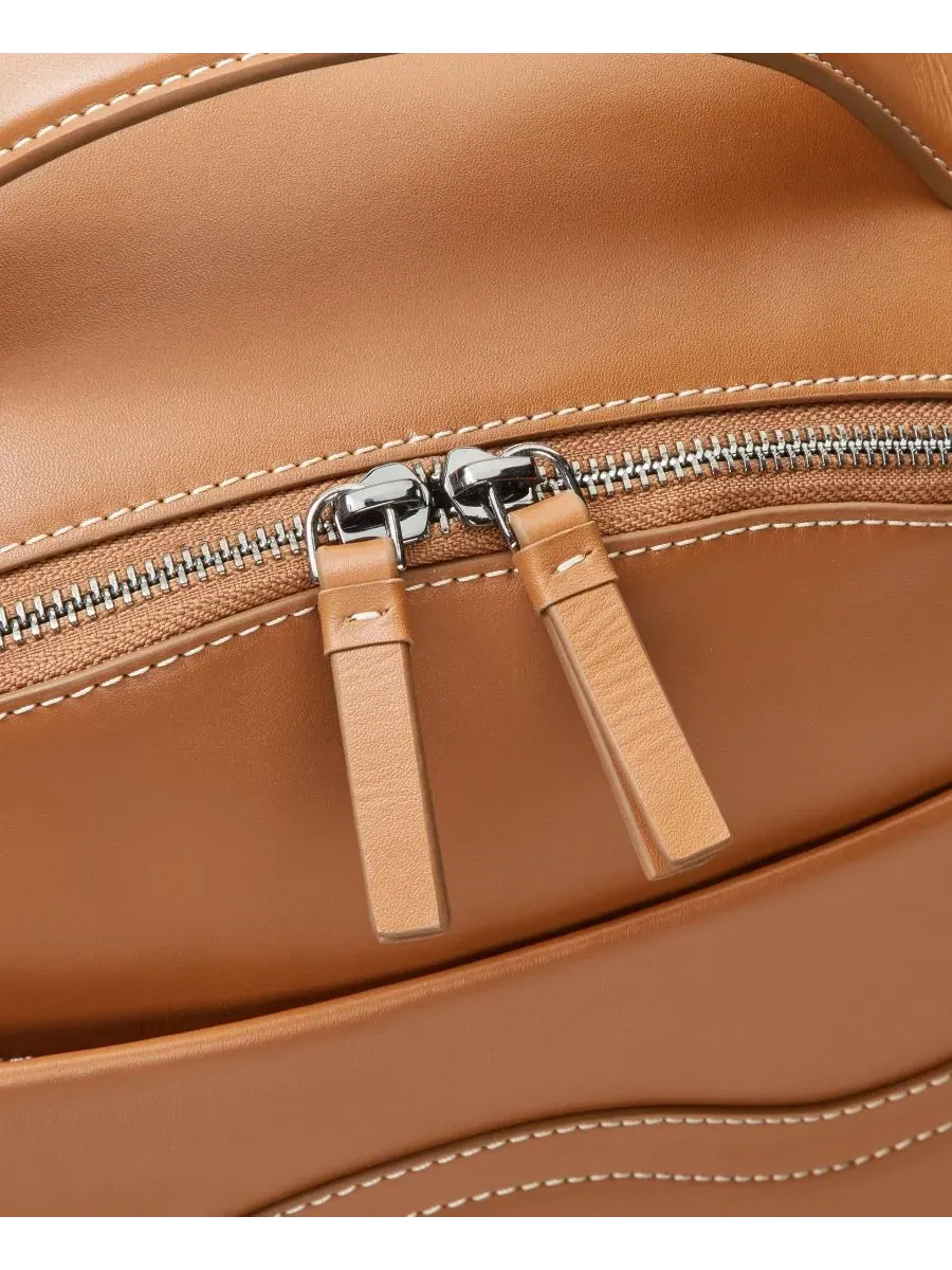 Рюкзак унисекс Delsey Paris Chatelet 31 натуральная кожа — изображение 5 из 7, коричневый