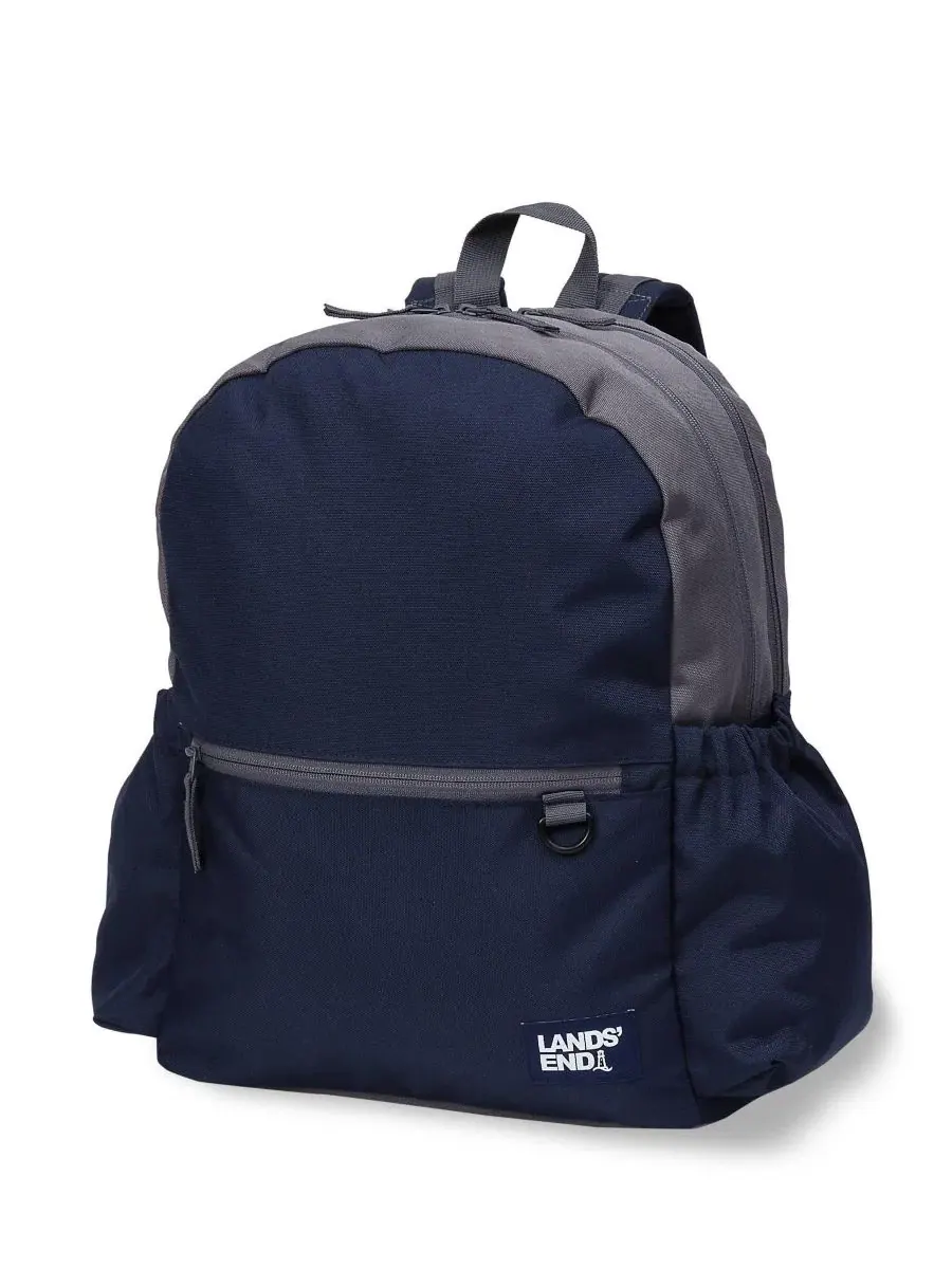 Рюкзак школьный детский Techpack Medium Lands' End — изображение 1 из 4, классический темно-синий