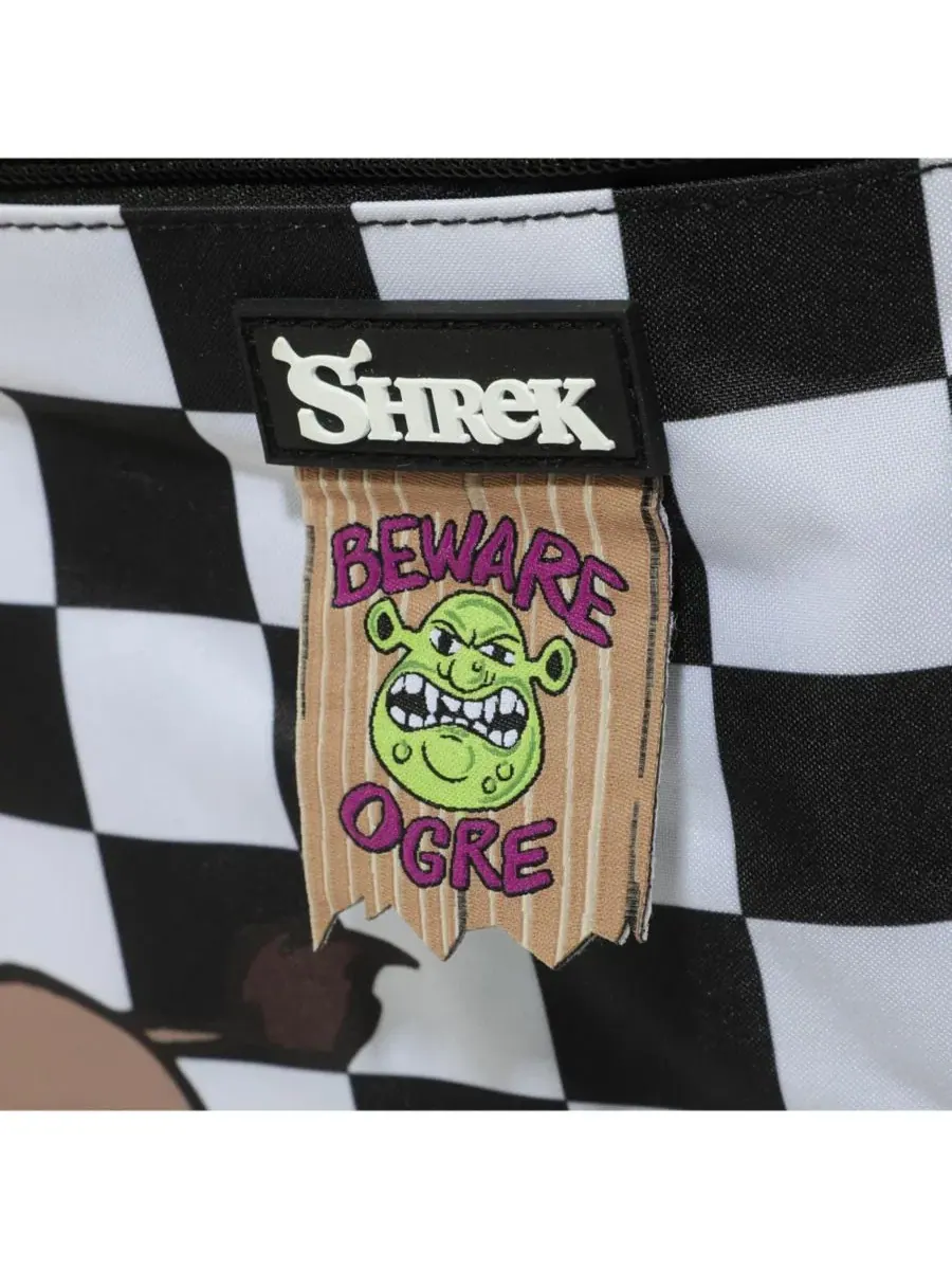Рюкзак с принтом Shrek and Donkey Shrek — изображение 5 из 11, зеленый черный белый